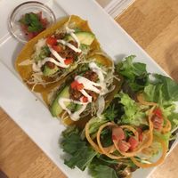 Raw tacos!  at Raw8 Cafe in Osaka