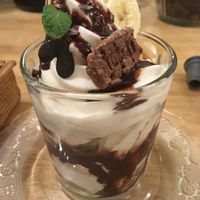 Chocolate ice cream  at Raw8 Cafe in Osaka