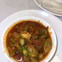 okra and tomato side  at Restaurant Beatrice in Dallas