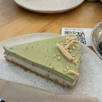 Matcha White Choco Cake (gf)  at Filteraj Specialty Coffee & Shop in Zagreb