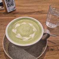 Matcha latte to almond-hazelnutmilk at Filteraj Specialty Coffee & Shop in Zagreb