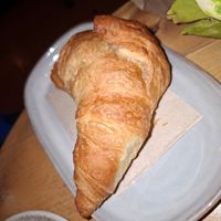 Plain croissant at Filteraj Specialty Coffee & Shop in Zagreb