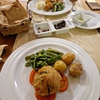 Alheira vegan at Restaurante Cerdeira in Braga