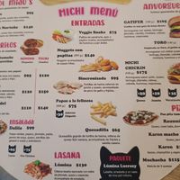 Menú at 31 Gatitos in Mexico City