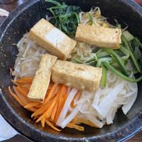 Veggie with tofu bibimbap 😄    at Manna Korean Restaurant in San Francisco