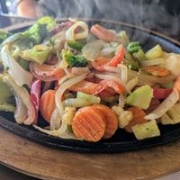 Veggie fajitas at Beny's in Pagosa Springs