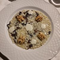 Rice with radicchio at Agrolago in Trevignano Romano
