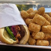 Banh mi burger   at Plantiful Superfoods in Seattle