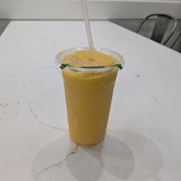 Mango smoothie at Plantiful Superfoods in Seattle