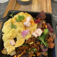 vegan hash with aioli on the side 🤤  at The Cottage in Encinitas