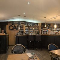 The bar area at La Brasserie Royannaise in Royan