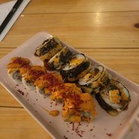 Tropico and Tempura rolls at Sushi World in Medellin
