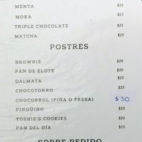 Menu 8 of 8, April 2023 at Casa Onca Centro in Aguascalientes