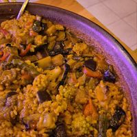 Vegan Paella at Bistro Bel in Mallorca