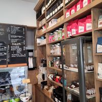 Selection of teas and coffee at Arrenius & Company in Uppsala