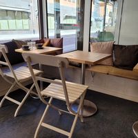 Indoor seating at Arrenius & Company in Uppsala