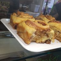 Homemade cinnrolls at V Market in Barcelona