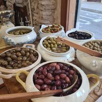 Olives at La Botiga Griega in Barcelona