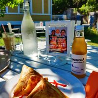 Indian samosa at Gula Villan in Norsborg
