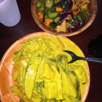 The coconut yellow curry was AMAZING  at Da Spot in Honolulu