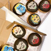 Donuts personalizados do Iron Maiden at Ziggy Star Donuts in Sao Paulo