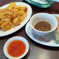 Salt and pepper tofu and tofu rolls at Pho & More in Odessa
