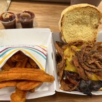 Mushroom barbecue bacon burger   at PLNT Burger - NoMad in New York City