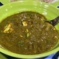 Palak alou paneer, 40,000 kip  at Jamil Zahid in Vientiane