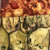 Vegan slices - two options the day we visited   at Alice Pizza in Milan