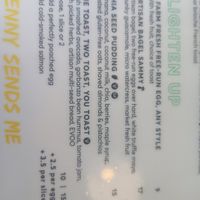 Menu1 at Oeb Breakfast Co in Saskatoon