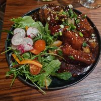 Crispy aubergine at Villa Thai in Tallinn