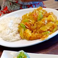 Singapore noodles with jasmine rice at Simply Thai in Fort Collins