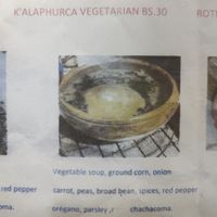 Only option on the menu at Restaurante Tambo Señorial in Potosi