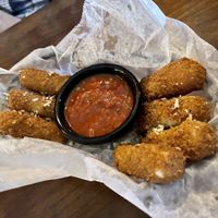 New vegan mozzarella sticks are so good!! at Pizza Heaven Bistro in Phoenix