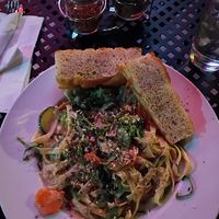 Beautiful fettuccine Alfredo at Pizza Heaven Bistro in Phoenix