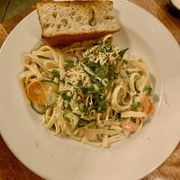 Vegan Alfredo at Pizza Heaven Bistro in Phoenix