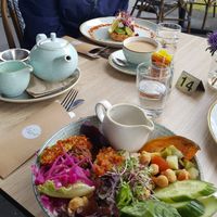 Vegan buddah bowl at The Orchard Table at Macadamias Australia in Bundaberg
