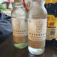 Ebbe and Sturmflut Wasser (water with and without gas) at Mikomi Kitchen in Kiel
