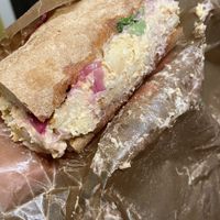 ”Pulled roots sandwich"  at ARKET Café in Stockholm