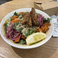 Roasted carrot salad (Vegan / 120kr)  at ARKET Café in Stockholm