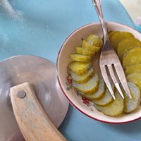 Side of pickles by request at Kneading Peace in Malacca