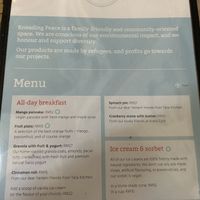 Updated food menu  at Kneading Peace in Malacca