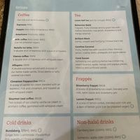 Updated drinks menuu  at Kneading Peace in Malacca