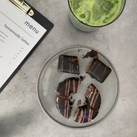 Sweeeeets and matcha iced latte (try it, best matcha)  at Loui in Munich