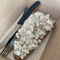 Chickpea 'tuna'  at Loui in Munich