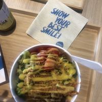 Fresh ingredients   at Hummus Around in Arese