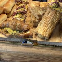 Croissant and kaasbroodje  at De Vegan Bakker in Heusden