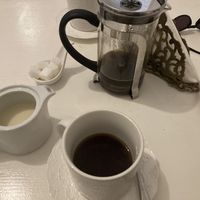 coffee with oat milk  at World Storytelling Cafe in Marrakech