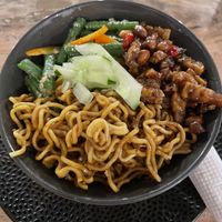 Vegan nasi campur  at Warung Jouse in Ubud