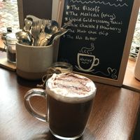 Hot chocolate   at Thrive in Glossop